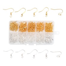 400pcs Five Styles Brass Earring Hooks for Jewelry Accessories DIY Earing Jewelery Making Findings Golden Silver Color 2024 - buy cheap