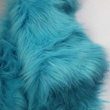 Blue Solid Shaggy Faux Fur Fabric (long Pile fur) Costumes Cosplay  36"x60" Sold By The Yard Free Shipping 2024 - buy cheap