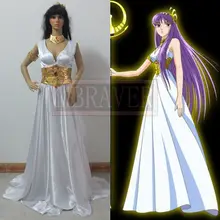 Frete grátis vestuário de cosplay de athena, vestido de cosplay da lenda do zodíaco feito sob encomenda em todos os tamanhos 2024 - compre barato