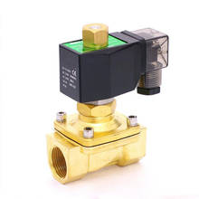 3/8" 1/2" 1 inch 3/4" 2W series normally open solenoid valve brass electromagnetic valve air ,water,oil,gas 2024 - buy cheap