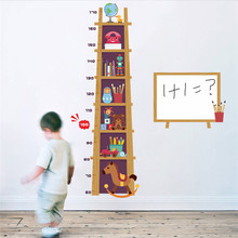 Детская Настенная Наклейка с измерением роста игрушек для детской комнаты, 3d эффект, карта роста шкафа, белая доска, настенная Фотообои 2024 - купить недорого