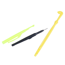 Kit de herramientas de pesca, Extractor de anzuelos, aguja de línea de pesca, herramientas de atado de nudos, 15cm 2024 - compra barato