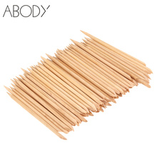 100Pcs Nail Art Orange Wood Stick Cuticle Pusher Remover Manicure Tools Professional Nail Accessories 2024 - buy cheap
