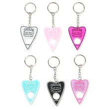 1PC Ouija planchette glitter resin charm keychain Ouija keyring Ouija board keyring handbag charms for woman 2024 - buy cheap