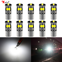 Katur 10pcs Canbus T10 W5W Led Car Light 168 194 Door Step Clearance License Plate Lights Bulbs White Amber Orange Yellow 2024 - buy cheap