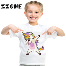 Camiseta harajuku com desenhos animados, camiseta engraçada de manga curta para meninos e meninas, roupas de verão para crianças 2024 - compre barato