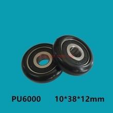 10x38x12mm 6000ZZ 6000 Wall Cupboard Bearing Pulley 10*38*12mm Bearing Package Plastic Nylon Mute Wheel 2024 - buy cheap