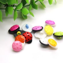 SHINE Plastic Sewing Buttons Scrapbooking Beetle Multicolor Mixed Shank For Kid 15 x 13mm 50 PCs Costura Botones Decorate 2024 - buy cheap
