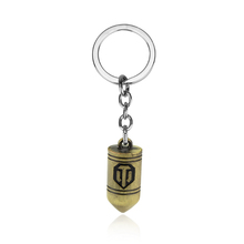 Cool Russian Game World of Tanks Bullet KeyChain 4cm pendent Alloy keyring gift key chain ring holder for car Drop Shipping 2024 - buy cheap