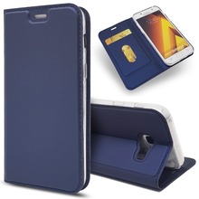 Capa carteira de couro ultra fina do plutônio para samsung galaxy a3 a5 a7 2017 j3 j5 j7 j2 caso da aleta para samsung a6 a8 mais a7 2018 coque 2024 - compre barato