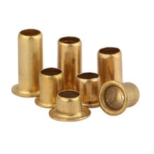 20 pcs M5 M6 Cobre ilhó Fivela rebite Oco via rebite tubo Único 4mm-12mm Comprimento 2024 - compre barato