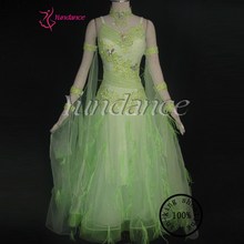 B-10243 Newest Excellent Tailor-Made Dance Costume Green Dress For Women/Girls 2024 - buy cheap
