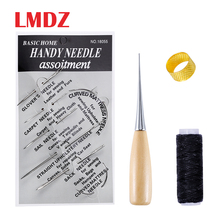 LMDZ 10Pcs Leather Craft Sewing Set Leather Sewing Needles Awl   Stitching Awl Sewing Leathercraft Shoe Repair Stitching Tools 2024 - buy cheap