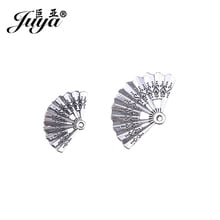 Juya esculpida fã forma encantos pingentes para fazer jóias diy 16x25.5/21x33mm de alta qualidade antigo pulseira artesanato suprimentos 2024 - compre barato