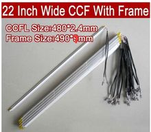 4PCS 22'' inch wide dual lamps CCFL with frame,LCD lamp backlight with housing,CCFL with cover,CCFL:480mmx2.4mm,FRAME:490mmx7mm 2024 - buy cheap