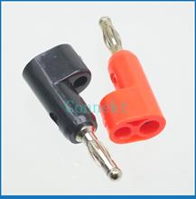 Conector de enchufe de banana doble, 10 par/lote, 4mm, Cable de prueba de altavoz, sonda de osciloscopio 2024 - compra barato