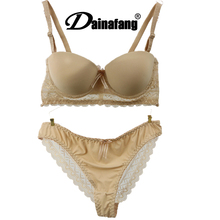 DaiNaFang Brand New Sexy Bras Set Push Up Demi Seamless Wedding Lady Underwear Lace B Cup Womens Lingerie 2024 - buy cheap