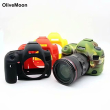 OliveMoon силиконовый резиновый чехол для камеры Canon EOS 200D 80D 70D 7DII 60D 6D 1300D мягкий чехол 2024 - купить недорого