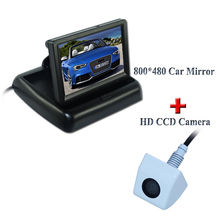 Cable de visión nocturna cámara trasera de coche + monitor de coche de 4,3 "para todos los coches como Saturno para Cadillac para chevrolet, etc. 2024 - compra barato