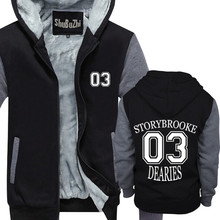 Storybrooke Dearies hoodies for men Thick fleece hoodie Once Upon a Time Regina Rumpelstiltskin drop shipping 2024 - buy cheap