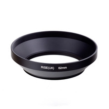 100% garantía 62mm de ancho parasol de lentes de Metal con rosca de filtro de montaje para canon nikon sony pentax 2024 - compra barato