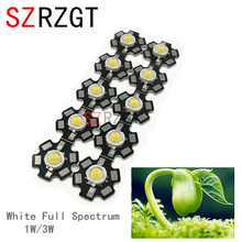 SZRZGT-diodos LED para crecimiento de plantas, 10-100 Uds., 1w, 30mil, 3w, 45mil, 385 ~ 780nm, con Base de estrella de 20mm 2024 - compra barato