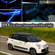 Luz de advertencia interior para Fiat 500L, banda de fibra óptica para Trekking / Living/MPW, iluminación de Panel de puerta 2024 - compra barato