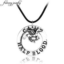 Percy Jackson Camp Half Blood Fly Horse Necklace Leather Rope Vintage Pendant Fashion Jewelry Accessories For Fans 2024 - buy cheap