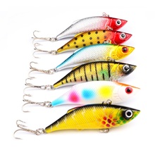 6pcs/lot Plastic VIB Fishing Sinking Lures 11.8g 8cm Vibration Vibe Rattle Hooks Crankbaits 6 Colors Fishing Tackle 2024 - buy cheap