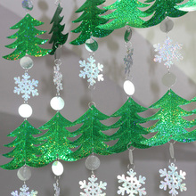 Cortinas com lantejoulas e lantejoulas para festa, decoração de árvore de natal para casa 2024 - compre barato