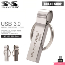 Suntrsi USB3.0 Flash Drive 64gb 32gb High Speed Metal Waterproof Pendrive 16gb 8gb Real Capacity Custom Logo Free Shipping 2024 - buy cheap