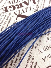Wholesale 100pcs/lot Dark Blue Waxen Cord 2mm Necklace String With Lobster Clasp 45cm Necklace DIY Jewelry Making Materials 2024 - buy cheap