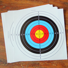Anel padrão de papel de tiro com arco, 60x60cm, acessório para treinamento 2024 - compre barato