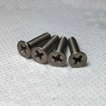 2 piezas M6 titanium tornillo con cabeza avellanada DIN 965 puro titanium s GR2 cabezas planas tornillos Phillips 8mm- 60mm de longitud 2024 - compra barato