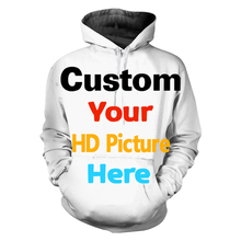 Sudadera con capucha para hombre y mujer, diseño personalizado con tu propio nombre, logotipo de marca, foto, texto, impresión 3d, ropa Unisex, S-6XL personalizada 2024 - compra barato