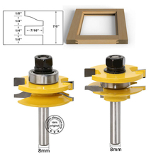 Fresa de carboneto sólido cnc 8mm, broca de roteador de madeira para entalhar, ferramenta de madeira de gravação, fresa de extremidade de acoplamento de porta 2024 - compre barato