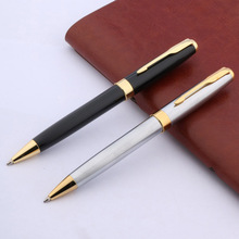 Bolígrafo clásico de lujo de alta calidad de acero inoxidable, bolígrafo de tinta con punta de bola dorada, suministros de oficina, regalo 388 2024 - compra barato
