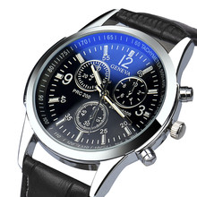 Hot Moda De Luxo Relógios Homens Relógio Militar Pulseira de Couro Esporte Casual Relógio de Quartzo Relógios de Pulso Masculino Relogio Saat 2024 - compre barato