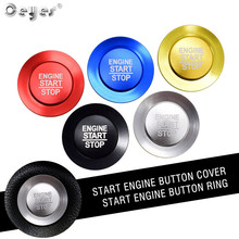 Ceyes Car Styling Accessories Ring Engine Start Stop Switch Button Ignition Cover Sticker Fit For Jeep Renegade Compass Wrangler 2024 - buy cheap