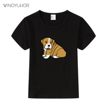 Children Cartoon Shar Pei Dog T-Shirt For Boys Summer Cotton Tee Tops Kids Short Sleeves T Shirt Clothing Baby Tshirt 2024 - buy cheap