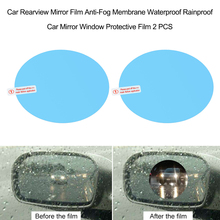 Película para espelho retrovisor de carro, 2 peças, membrana anti-neblina, à prova de chuva, proteção de janela, película com escurecimento 2024 - compre barato