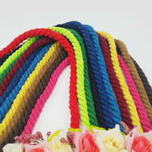 100% Cotton 10Meters 3-Shares Twisted Cotton Cords 8mm DIY Craft Decoration Rope Cotton Cord for Bag Drawstring Belt 17Colors 2024 - buy cheap