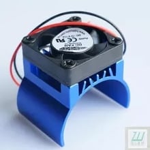 Caliente A La Venta Cubierta Azul RC Piezas Del Coche Eléctrico Motor Disipador + ventilador de Refrigeración ventilador para 1:10 RC Coche HSP 540 550 3650 Tamaño de Motor Del Disipador de Calor 2024 - compra barato