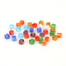 100pcs 4mm Square Austria Crystal Beads Cube Glass Beads Loose Spacer Beads for DIY Jewelry Making 2024 - buy cheap
