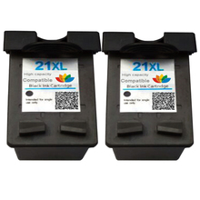 2 pcs Black Ink Cartridge For Compatible HP 21 XL Deskjet 3915 3920 D1530 D1320 D1311 D1455 F2100 F2280 F4100 F4180 for hp21 2024 - buy cheap