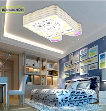 Encantadoras luces LED creativas para techo, lámparas de hierro para dormitorio, lámparas de techo para estudio, accesorio de AC110-240VLighting 2024 - compra barato