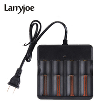 Larryjoe-cargador de batería inteligente Universal, 4 ranuras, para 18650, 14500, 16340, 26650, batería recargable de iones de litio 2024 - compra barato