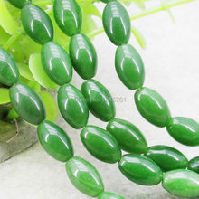 Hot Sale Ornaments Natural Green Chalcedony Stone Gem Loose DIY Beads Jewelry Making Design 8X12mm 15inch For Women Girl Gifts 2024 - buy cheap