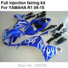 New motorcycle fairing kit for Yamaha injection mold YZF R1 09-14 15 white flames blue black fairings YZFR1 2009-2015 BN11 2024 - buy cheap