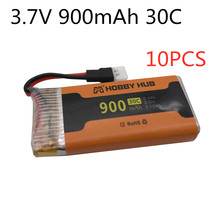 10 шт. 30c 900 мАч 3,7 в LiPo Батарея для Syma X5 X5c X5c-1 X5s X5sw X5sc V931 H5c MJX X708 дрона с дистанционным управлением 3,7 V 902555 Lipo Батарея 2024 - купить недорого